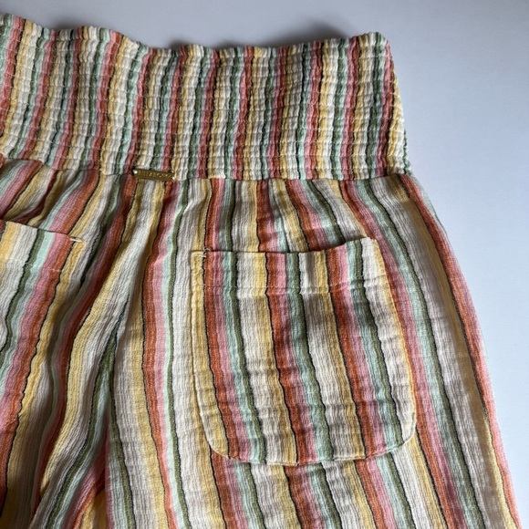 BILLABONG New Waves 2 Cotton Pants Size Large Stripped Tan - Picture 7 of 9